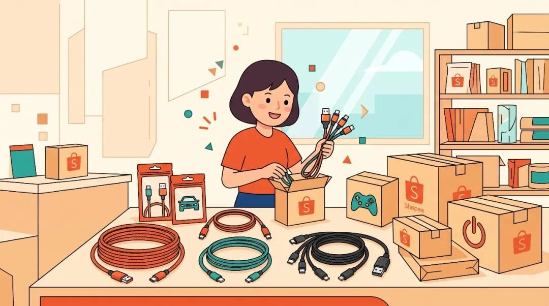 A cross-border seller's spot is in the mid-priced cables with a specific use