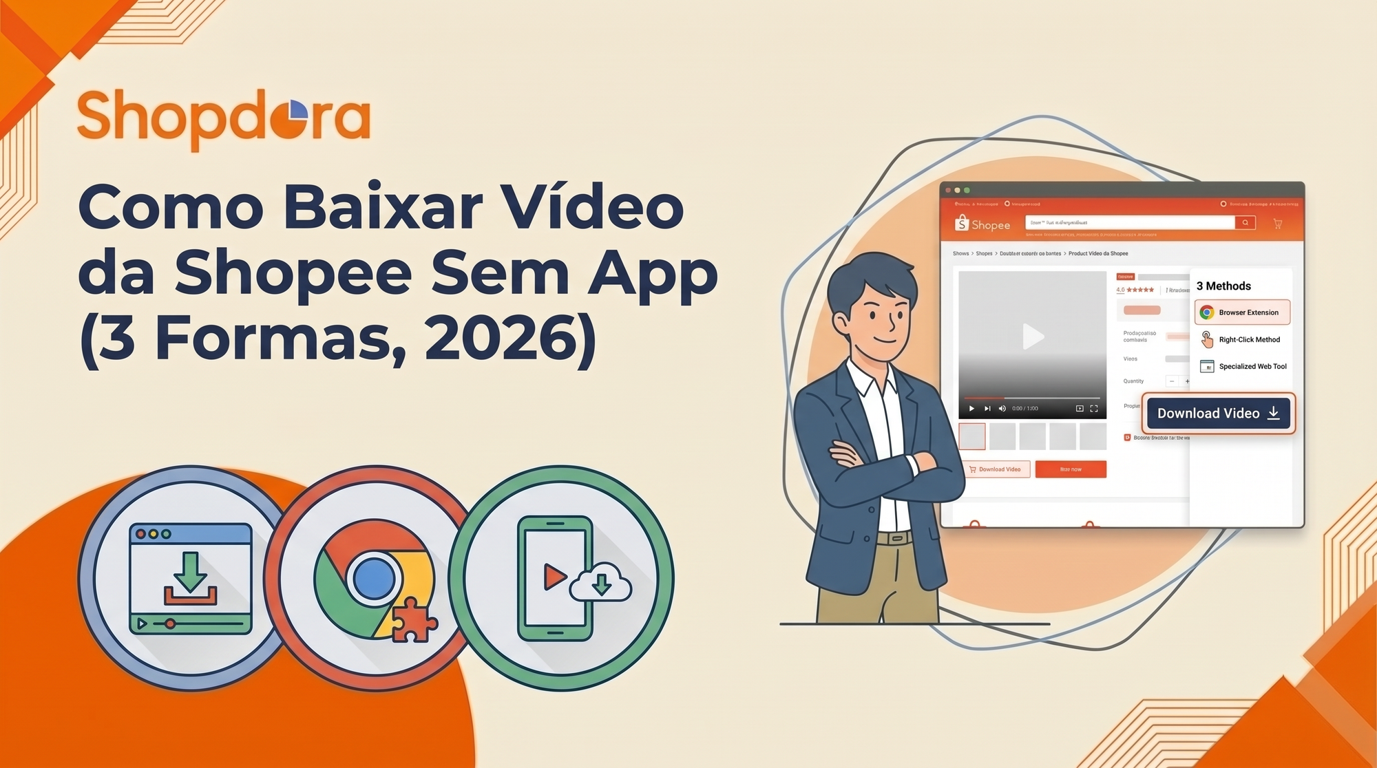 Como Baixar Vídeo da Shopee Sem App (3 Formas, 2026)