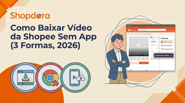 Como Baixar Vídeo da Shopee Sem App (3 Formas, 2026)