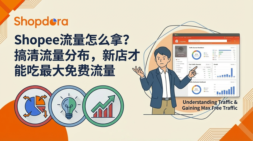Shopee流量怎么拿？搞清流量分布，新店才能吃到最大免费流量