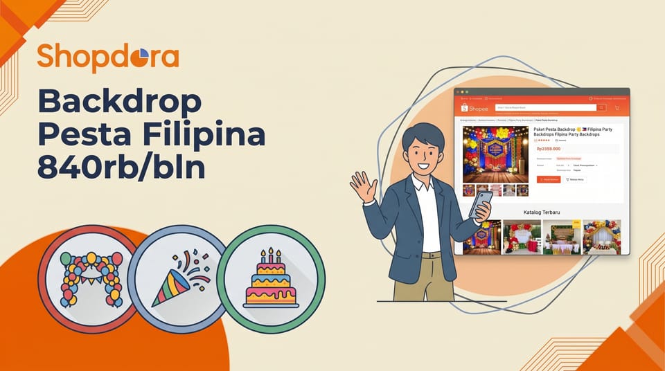 Backdrop Pesta Shopee Filipina Tembus 840rb Penjualan/Bulan, Naik 32%: Cara Masuk buat Seller